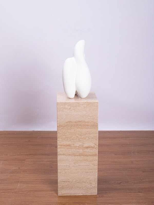 Contemporary Abstract Wood Indoor statue