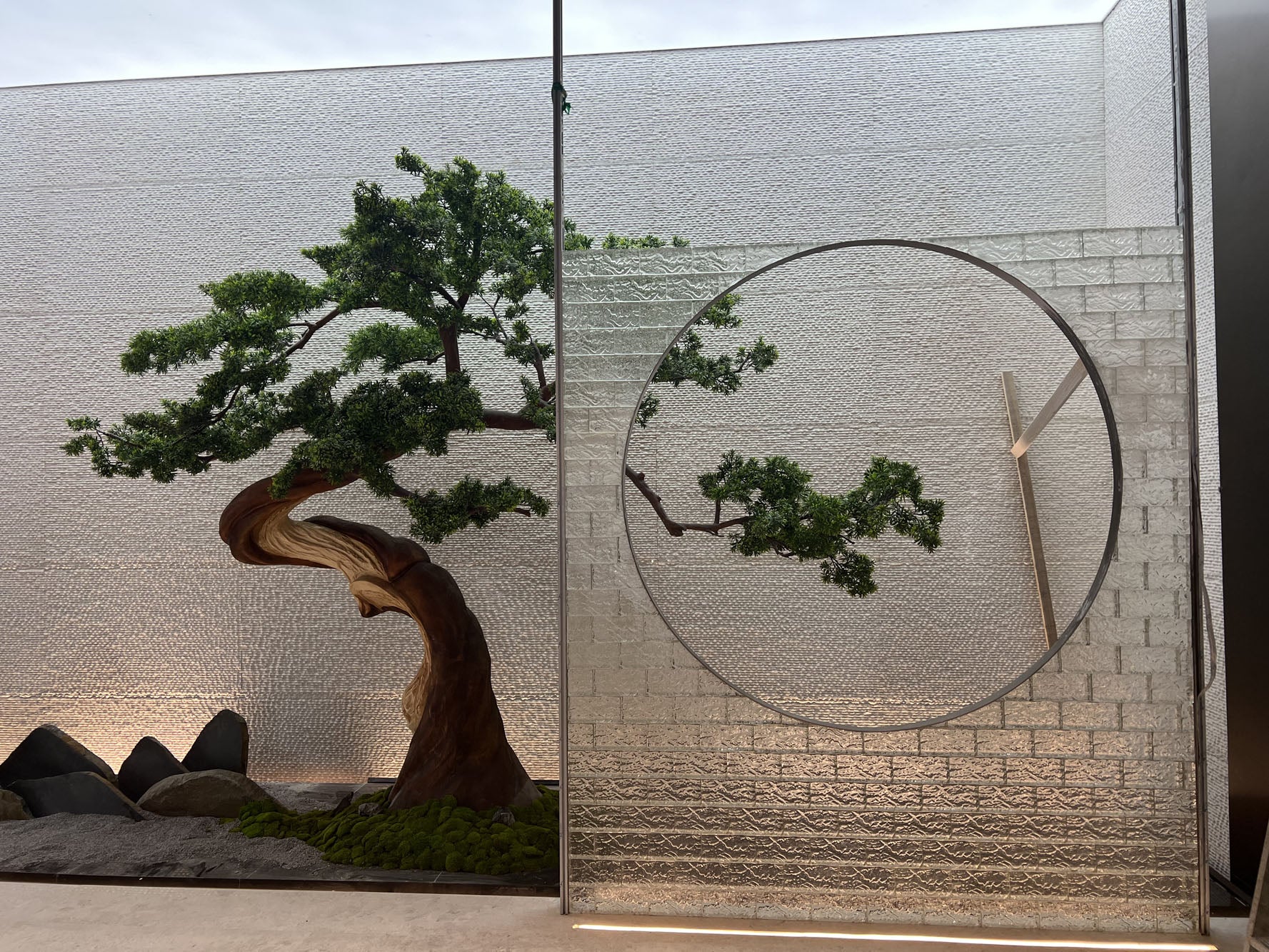 Bedroom with large windows and modern decor